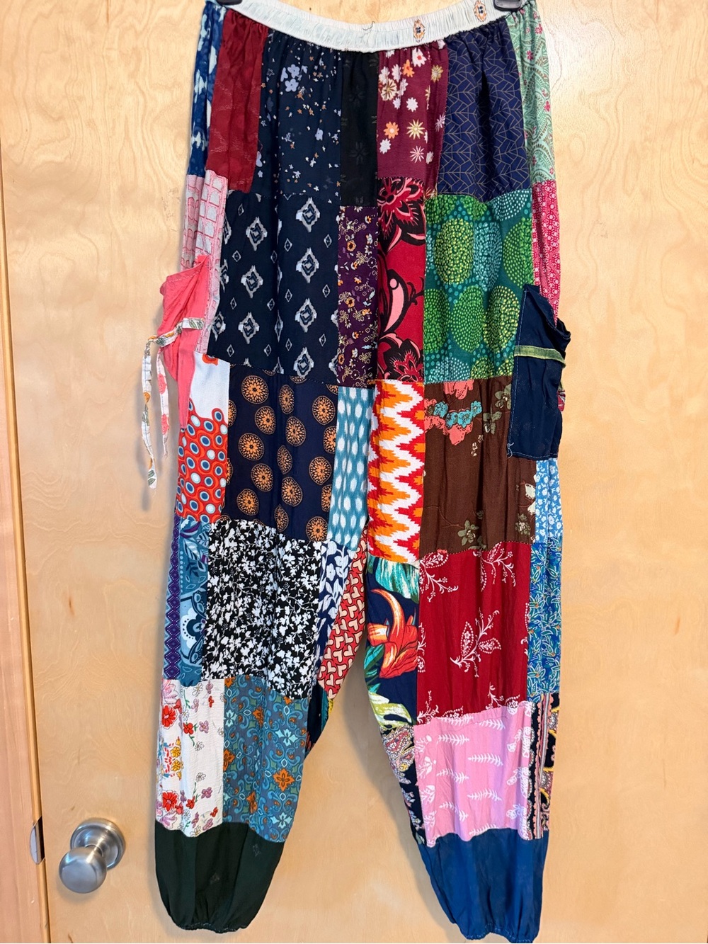 Kathmandu Multicolor Patchwork Cotton Harem Pants - Picture 7 of 8
